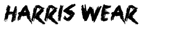 Harris Wear font preview
